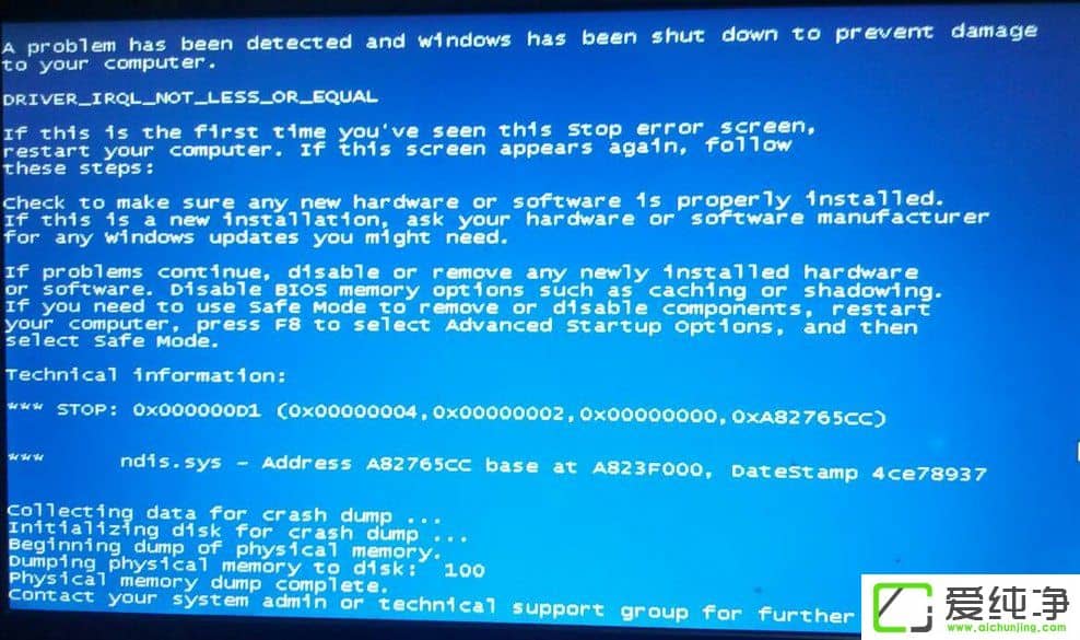 w7����ndis.sys������ô������