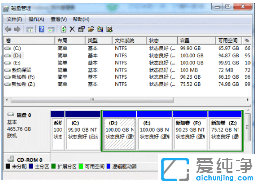 win7系统里面怎么分区