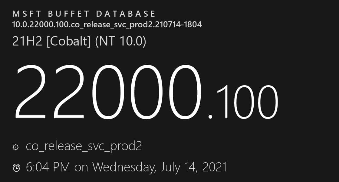 ΢��Win11 KB5004300���·�����Win11 22000.100��������һ��