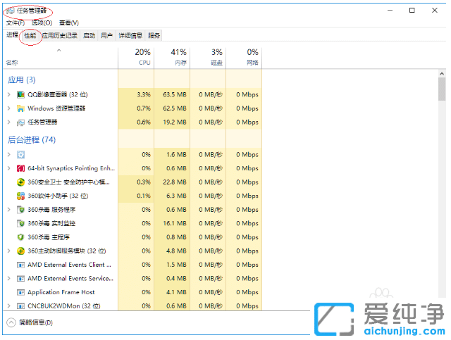 ÃîÓÃwin10´¿¾»°æÈÎÎñÀ¸¹ÜÀíÆ÷²é¿´µçÄÔʹÓÃÇé¿ö