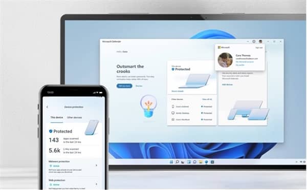 微软为Win11版Defender设计全新界面