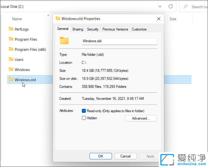 Win11ϵͳ���ɾ��windows.old�ļ�����