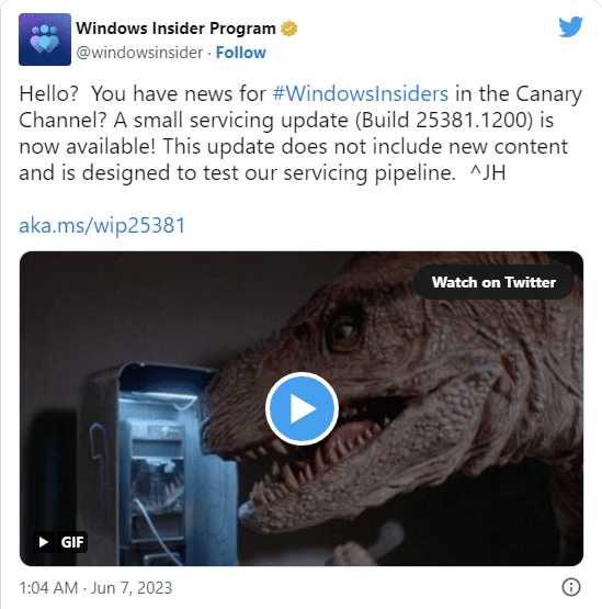 Win11 Canary Ԥ���� 25381.1200 ����