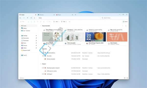 Win11发布预览版更新:新版文件管理器它来了