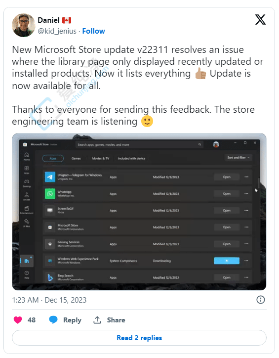 ΢��Store����22311�����޸�Ӧ�ÿ����ʾ���ڰ�װӦ������