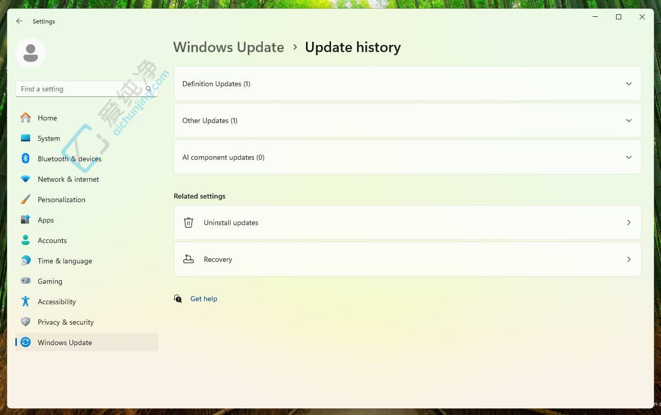 Win11 Canary 26217 已支持查看 AI 组件更新