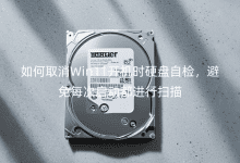 ���ȡ��Win11����ʱӲ���Լ죬����ÿ������������ɨ��